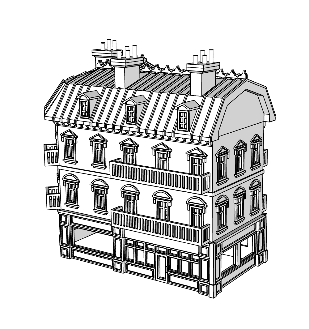 00149 - Monroe and Market - N Scale Model Kit