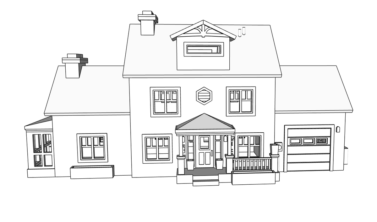 00141 - Ashland House - N Scale Model Kit