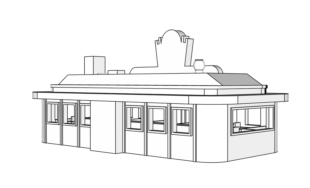 00151 - Penny's Diner - Detailed Interior - N Scale Model Kit