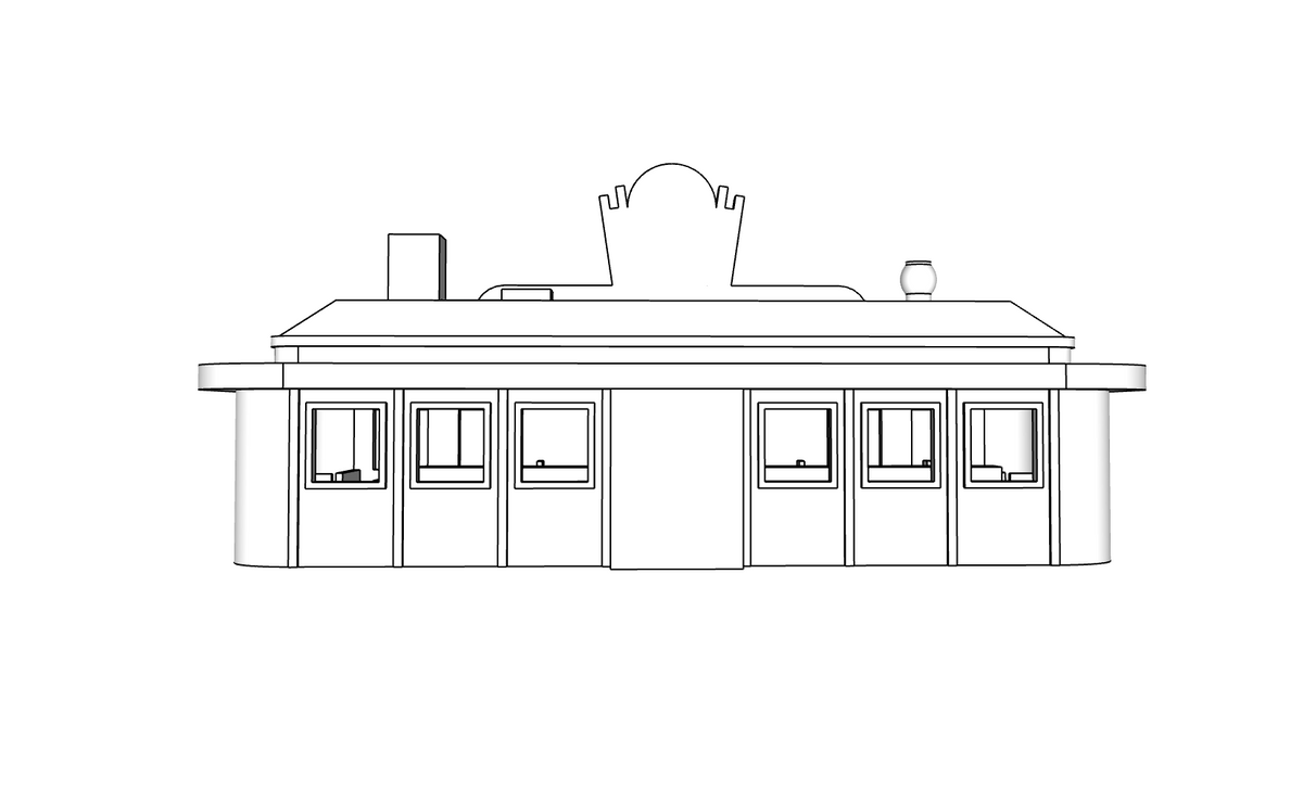 00151 - Penny's Diner - Detailed Interior - N Scale Model Kit