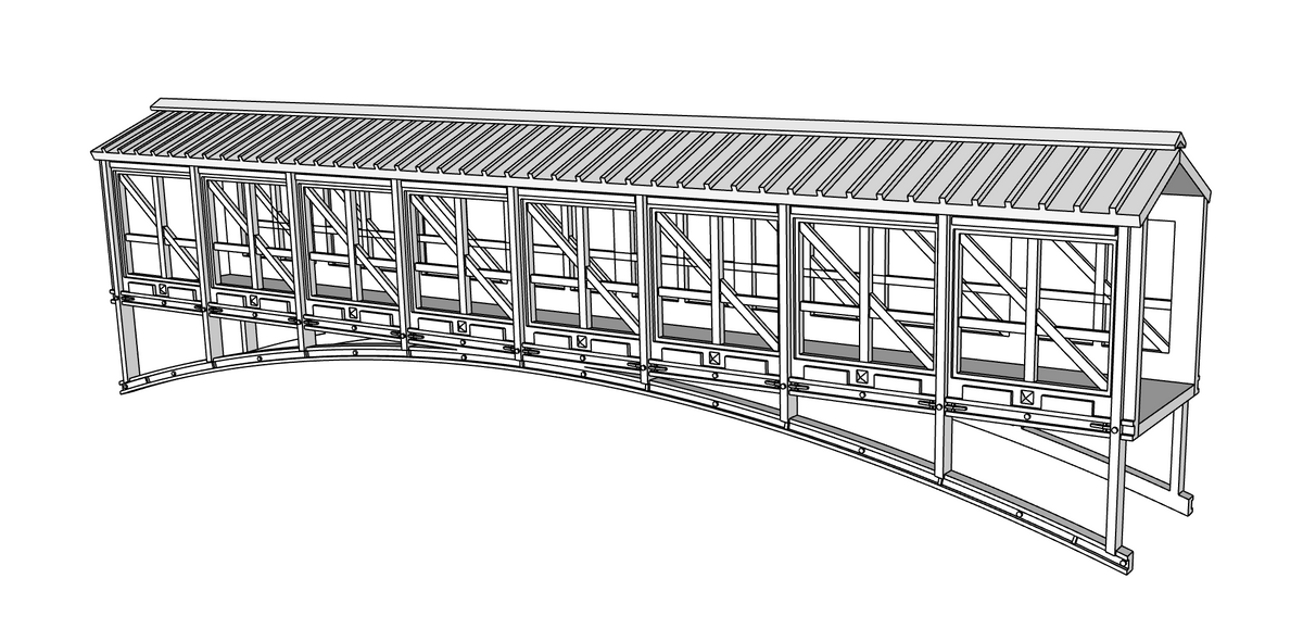 00153 - Bear Creek Pedestrian Bridge - N Scale Model Kit