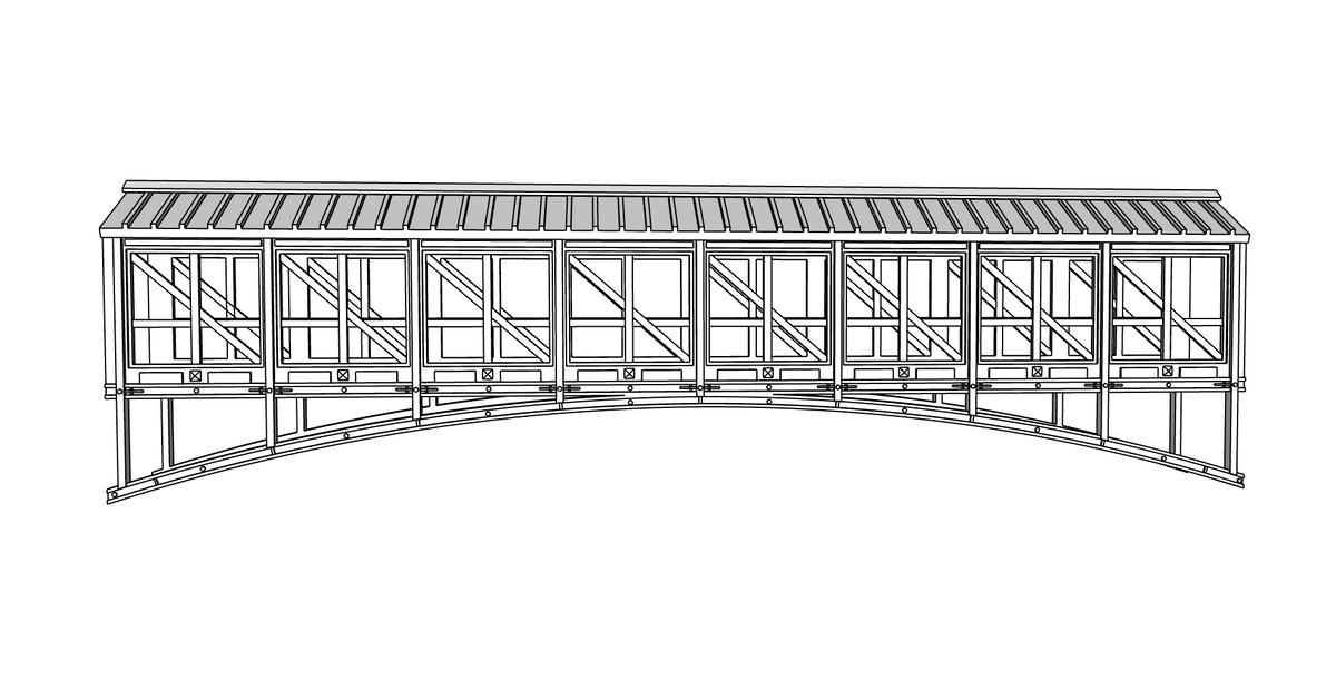 00153 - Bear Creek Pedestrian Bridge - N Scale Model Kit