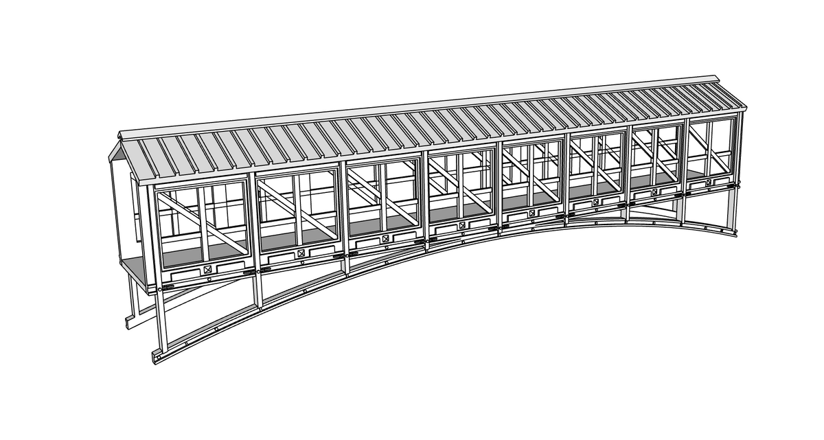 00153 - Bear Creek Pedestrian Bridge - N Scale Model Kit