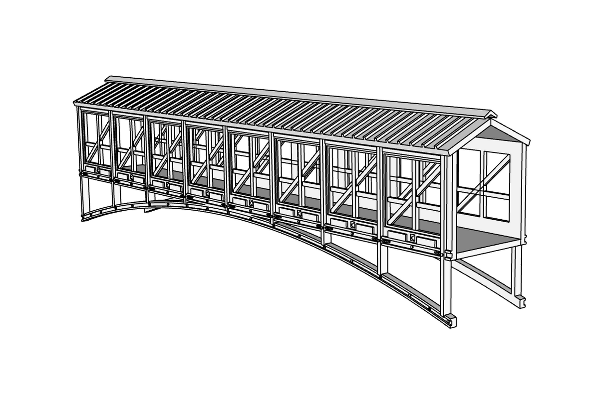 00153 - Bear Creek Pedestrian Bridge - N Scale Model Kit