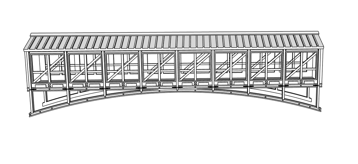 00153 - Bear Creek Pedestrian Bridge - N Scale Model Kit