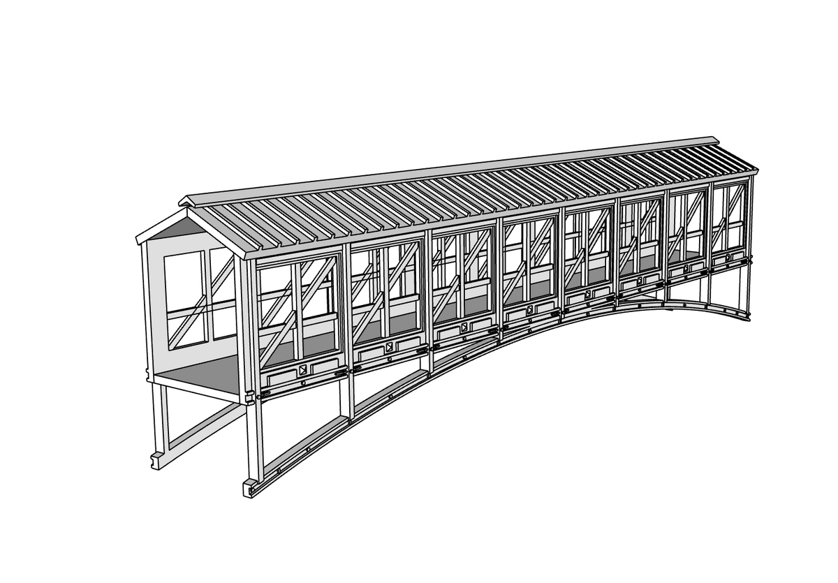 00153 - Bear Creek Pedestrian Bridge - N Scale Model Kit